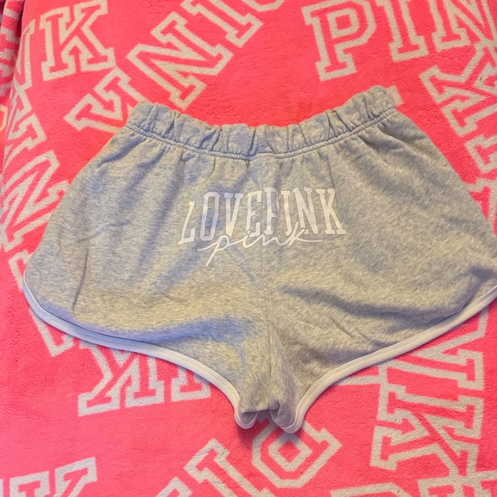 PINK Victoria's Secret Light Gray Athletic Shorts
